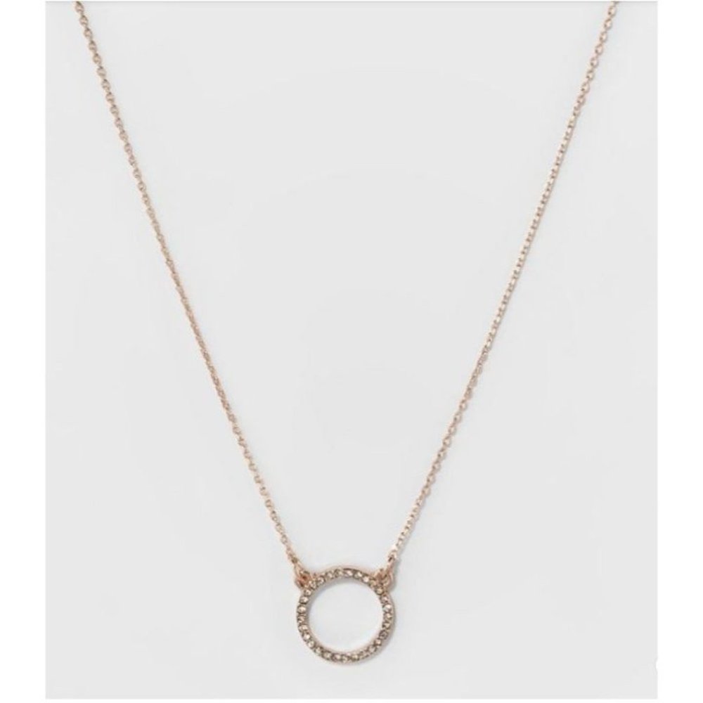 Short Pendant Necklace - A New Day™ Rose Gold